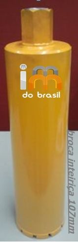 broca diamantada inteiriça 114mm